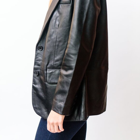 Keeley Leather Blazer - Picture 3 of 5